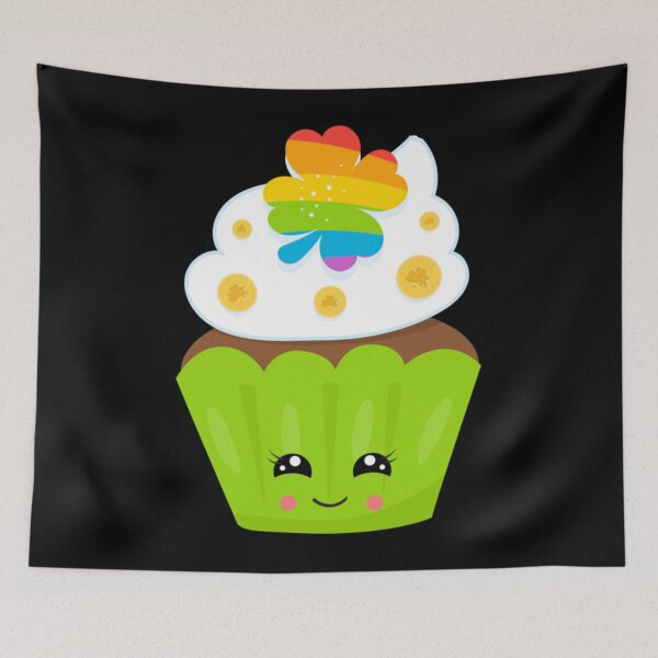Item preview, St Paddys Cupcake Rainbow Shamrock Cupcake designed and sold by Turnershophot.