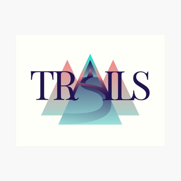 TRAILS - Logo Kunstdruck