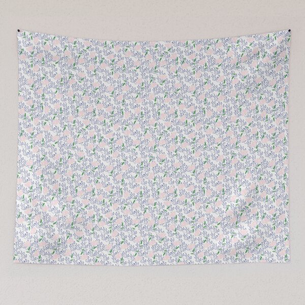 Item preview, A fresh flower pattern on a white background designed and sold by ChatterFox.