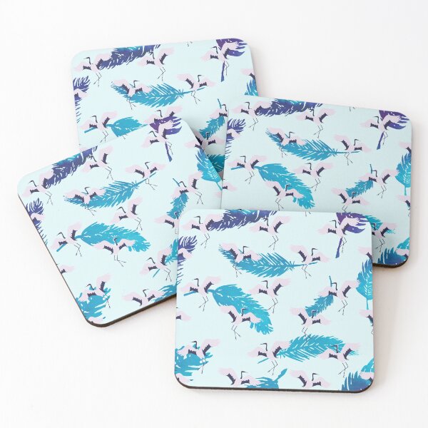 Item preview, Playful birds and falling feathers designed and sold by ChatterFox.