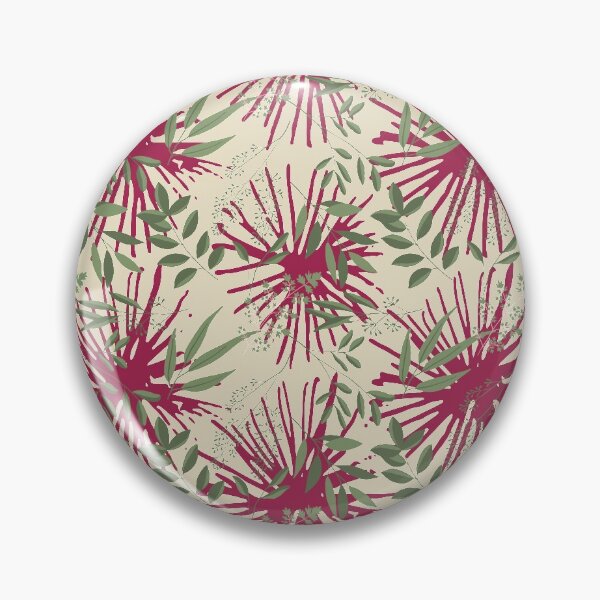 Item preview, Red flowery undergrowth designed and sold by ChatterFox.