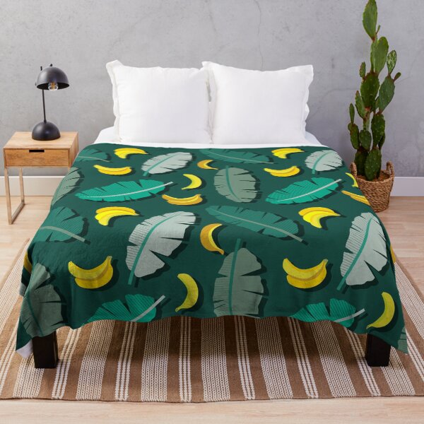 Item preview, Tropical Banana & Leaves Pattern designed and sold by lanolga.