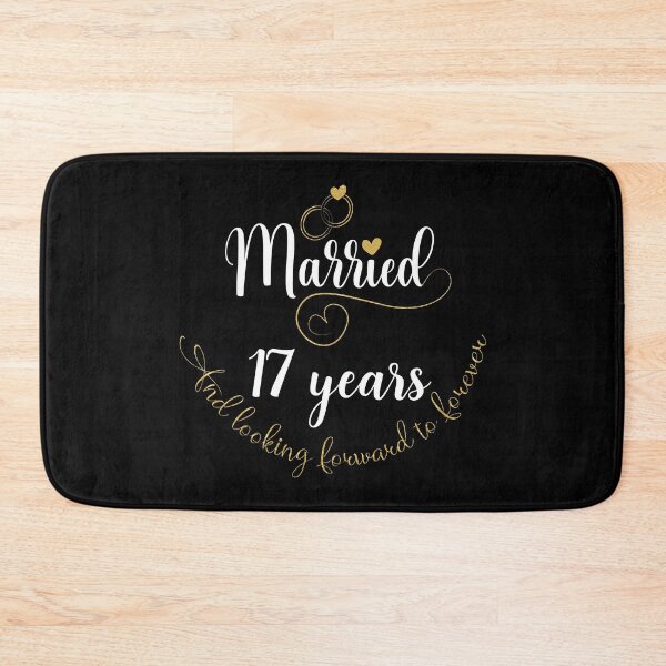 Item preview, Married 17 Years And Looking Forward To Forever Cute Couples print designed and sold by Grabitees.