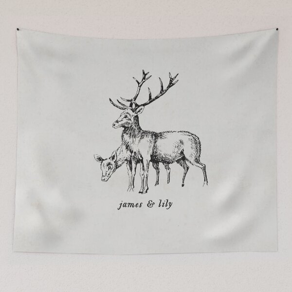 Item preview, James & Lily's Stag and Doe designed and sold by beunstoppable.