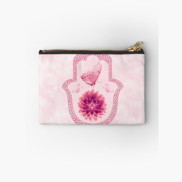 Item preview, Butterfly Lotus Pink Hamsa Hand designed and sold by maryedenoa.