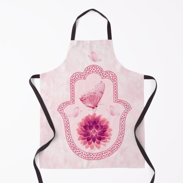 Item preview, Butterfly Lotus Pink Hamsa Hand designed and sold by maryedenoa.