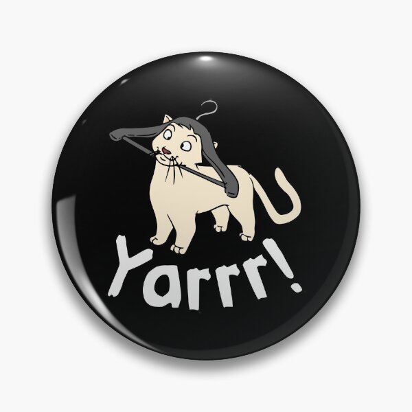 Item preview, "Yarrr!" Pirate Cat Meme designed and sold by SeizeTheCat.