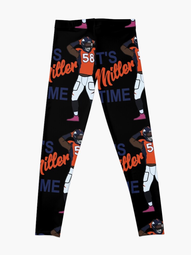 Von Miller _Its Miller Time_ Denver Broncos Leggings for Sale by