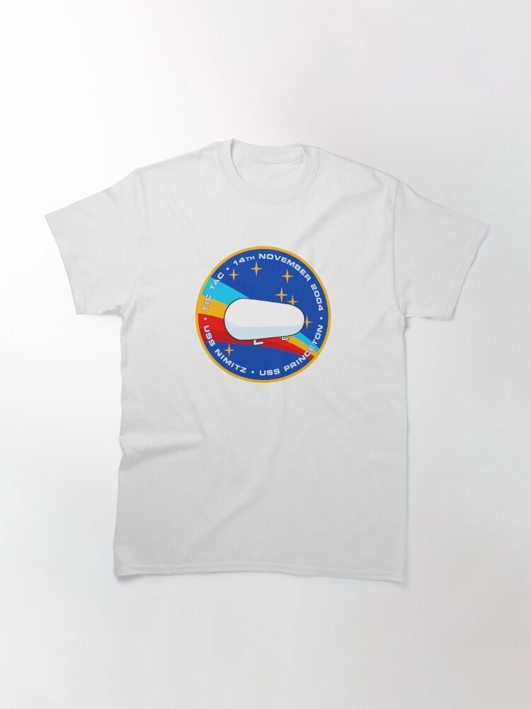 Thumbnail 2 of 7, Classic T-Shirt, Tic Tac UFO / UAP Encounter Morale Patch designed and sold by Dan Zetterström.