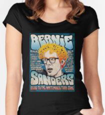 Bernie Sanders Road To The Whitehouse Tour 2016 Women's Fitted Scoop T-Shirt