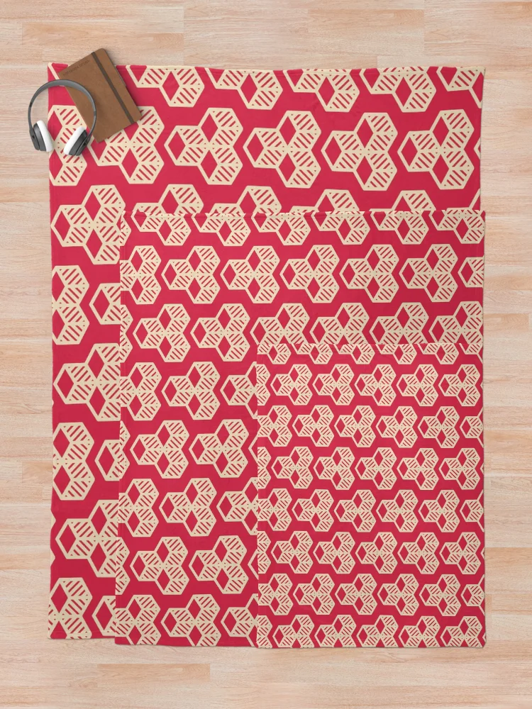 Thumbnail 5 of 6, Throw Blanket, Box patterns designed and sold by Patternsonly.