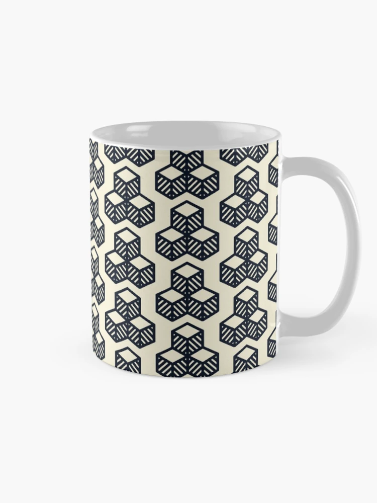 Thumbnail 3 of 6, Coffee Mug, Box patterns designed and sold by Patternsonly.
