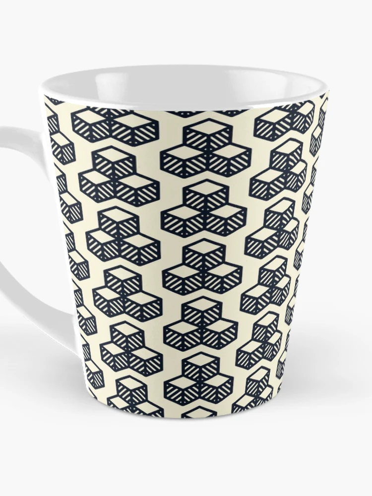 Thumbnail 3 of 4, Coffee Mug, Box patterns designed and sold by Patternsonly.