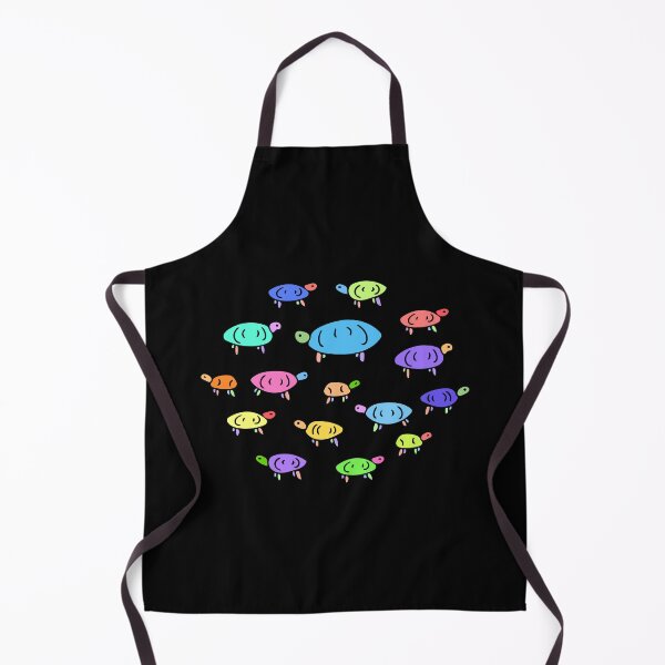 Item preview, Colorful Turtle Pattern, Cute Illustrated Turtles (black) designed and sold by Davey's Designs.