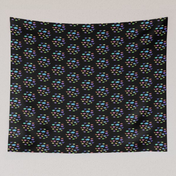 Item preview, Colorful Turtle Pattern, Cute Illustrated Turtles (black) designed and sold by Davey's Designs.