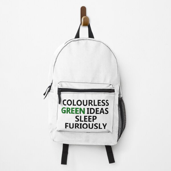 Item preview, Colourless Green Ideas Sleep Furiously (text) designed and sold by EventideDesigns.