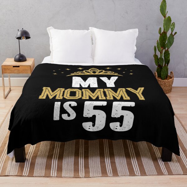 Item preview, My Mommy Is 55 Years Old 55th Mom's Birthday Gift For Her graphic designed and sold by Grabitees.