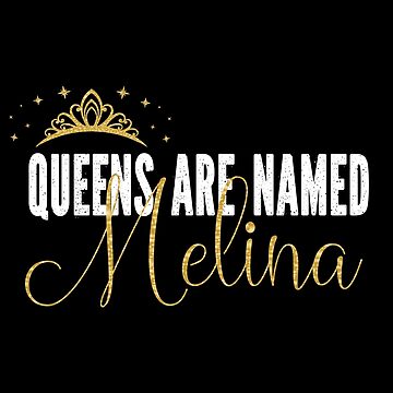 Queens Are Named Melina Personalized First Name Girl design Tote Bag