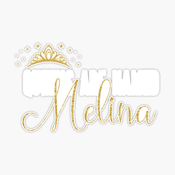 Queens Are Named Melina Personalized First Name Girl design Tote Bag