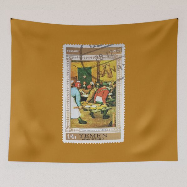 Item preview, Village Wedding by Bruegel 1967 Stamp designed and sold by StampCollection.