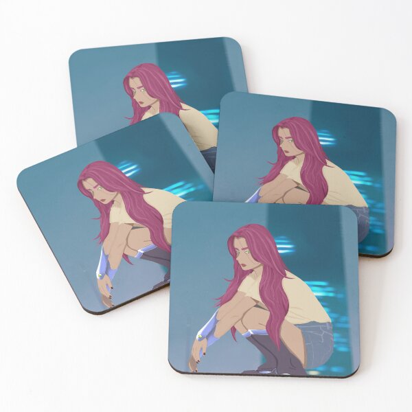 Item preview, Pink haired girl overlooking city in the evening  designed and sold by Olea-Arbor.