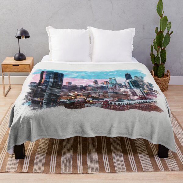 Item preview, Chicago USA Unique Watercolor Travel Souvenir Fine Art designed and sold by Naumovski.