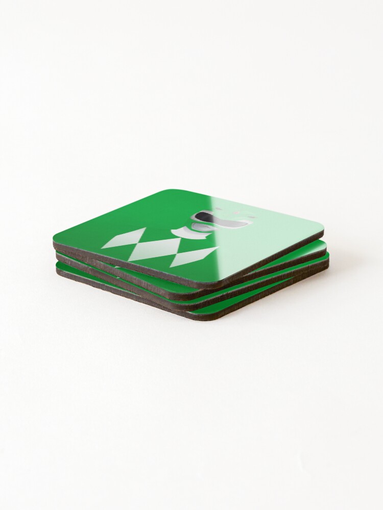 Thumbnail 4 of 5, Coasters (Set of 4), Green designed and sold by RikDrawsThings.