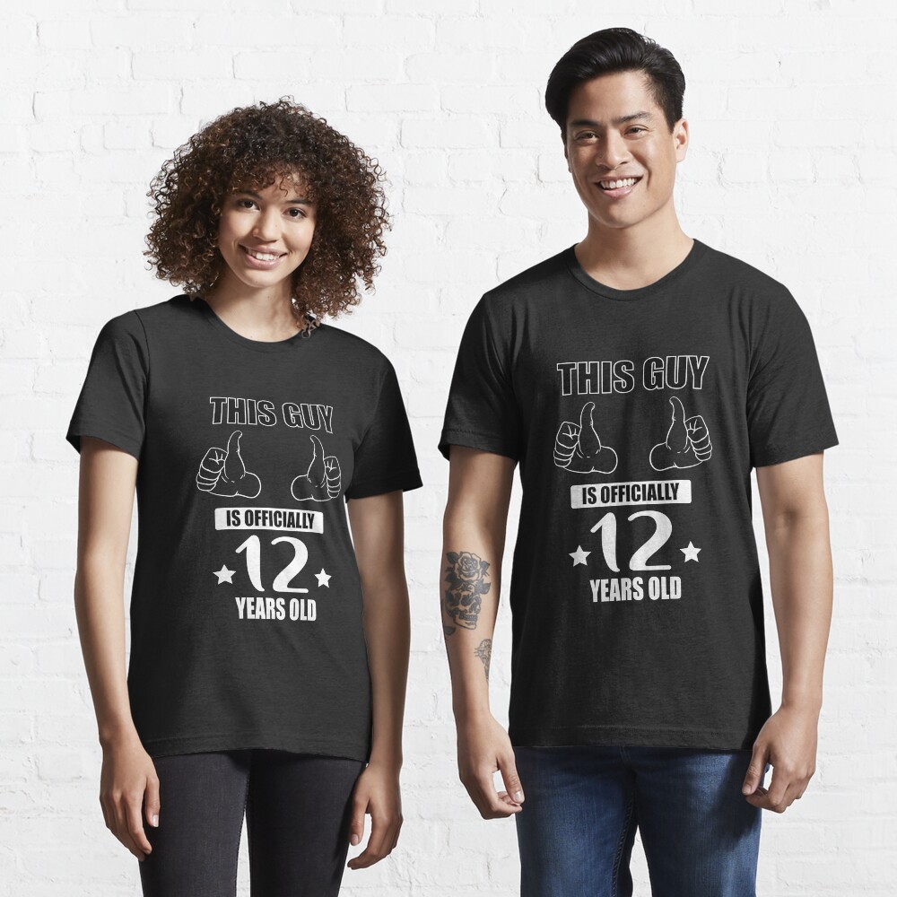 "12th Birthday Boys 12 Years Old Gift" Tshirt by Ibu83 Redbubble
