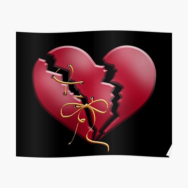 Poster F C3 Bcr Gebrochenes Herz Redbubble