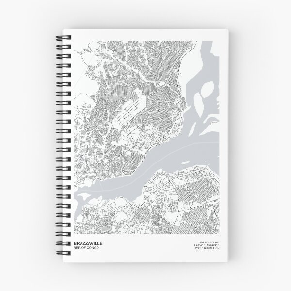 Item preview, BRAZZAVILLE THE REPUBLIC OF CONGO MAP designed and sold by MeArtHenry.