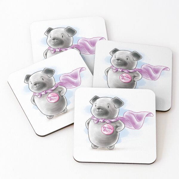 Item preview, Black Pug Birthday Boy designed and sold by Kimble & Co.
