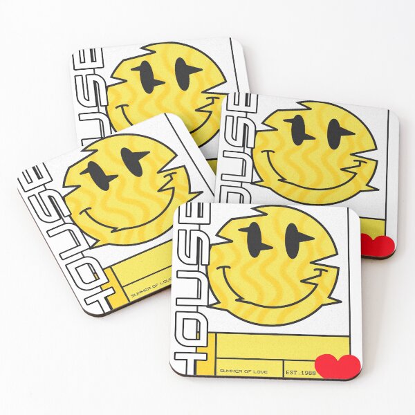 Item preview, House Music Smiley Face Acid House Music  designed and sold by Ravermonkey.