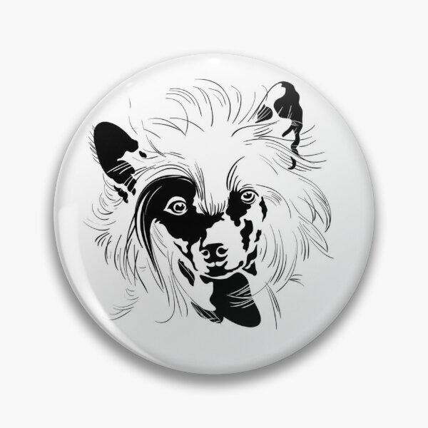 Item preview, Chinese Crested Dogs - full face art pets elegant dogs long haird designed and sold by Coolstuff4you71.