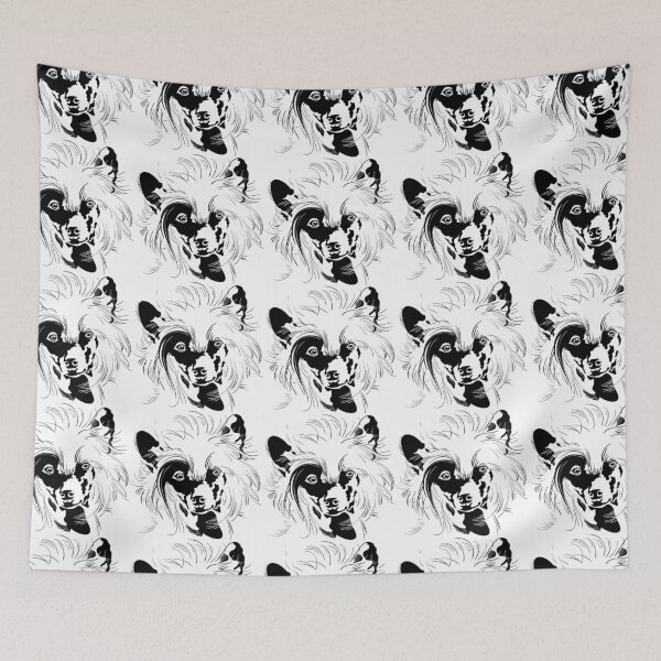 Item preview, Chinese Crested Dogs - full face art pets elegant dogs long haird designed and sold by Coolstuff4you71.