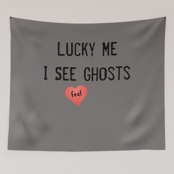 Item preview, Lucky Me I See Ghosts heart  designed and sold by 3colors3.