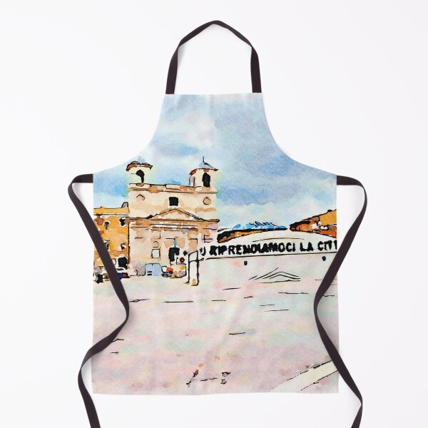 Item preview, L'Aquila: square with curtain and church designed and sold by Giuseppe Cocco.