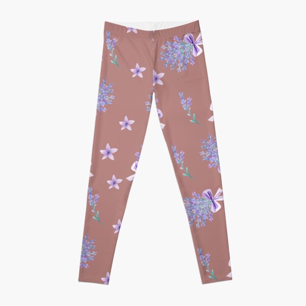 Romantic Lavender On An Ash Rose Colored Background Leggings
