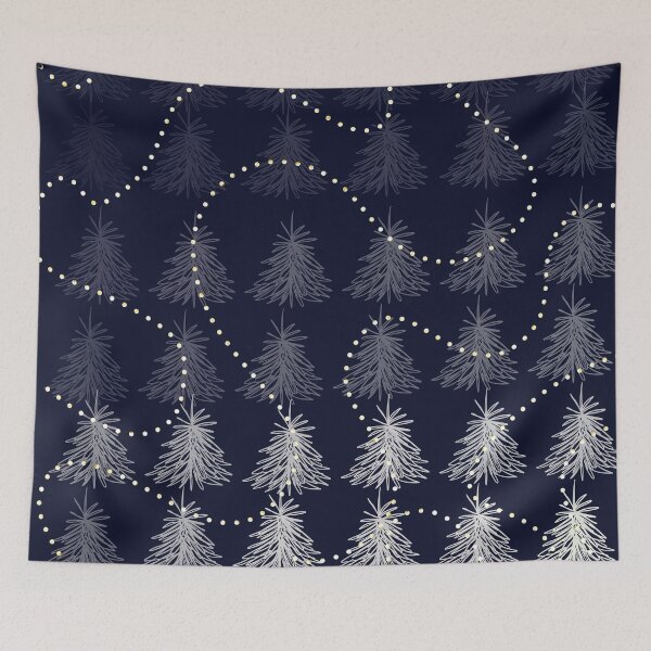 Item preview, Fading Trees on Blue designed and sold by Walker Colors.