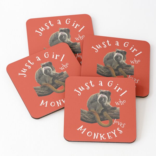 Item preview, Just a Girl Who Loves Monkeys Cute Gifts for Women and Girls designed and sold by NUMAcreations.