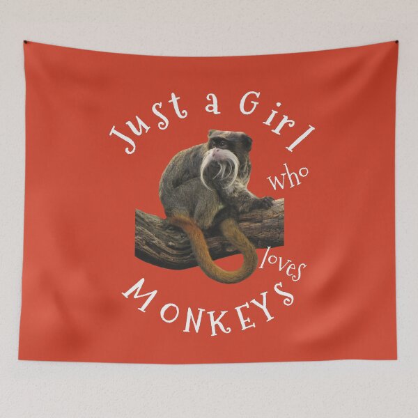 Item preview, Just a Girl Who Loves Monkeys Cute Gifts for Women and Girls designed and sold by NUMAcreations.