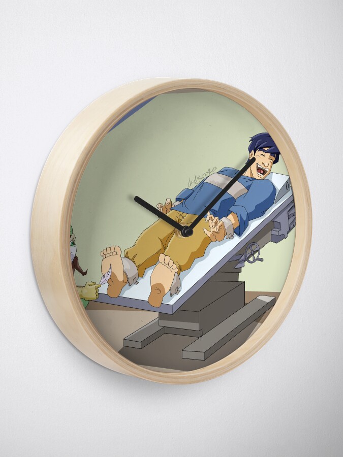 "Nurse Tickling" Clock for Sale by ladykraken Redbubble