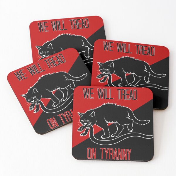 Item preview, WE WILL TREAD ON TYRANNY LEFTIST FLAG designed and sold by stayathomegamer.