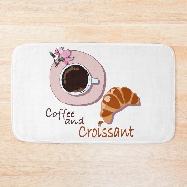 Item preview, Coffee and croissant designed and sold by orangerinka.