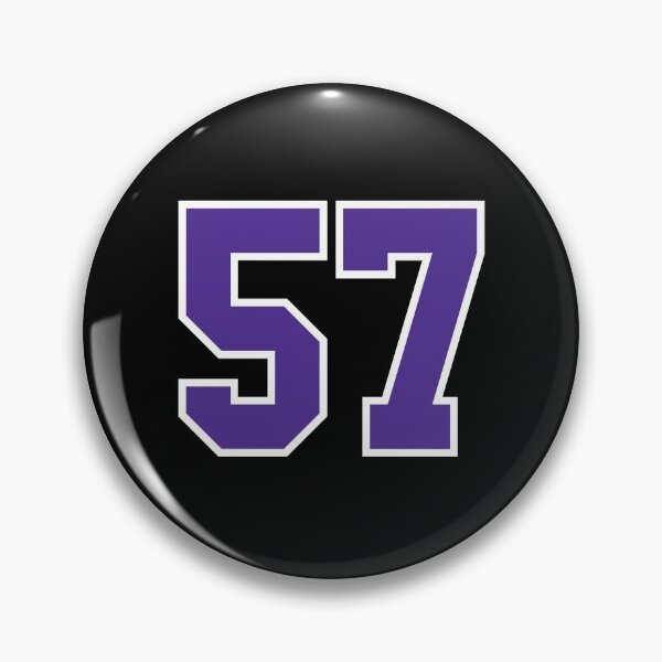 Item preview, Fifty-Seven Purple Jersey Number Sports 57 designed and sold by HelloFromAja.