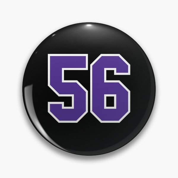 Item preview, Fifty-Six Purple Jersey Number Sports 56 designed and sold by HelloFromAja.