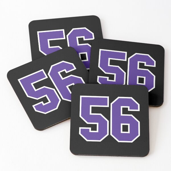 Item preview, Fifty-Six Purple Jersey Number Sports 56 designed and sold by HelloFromAja.