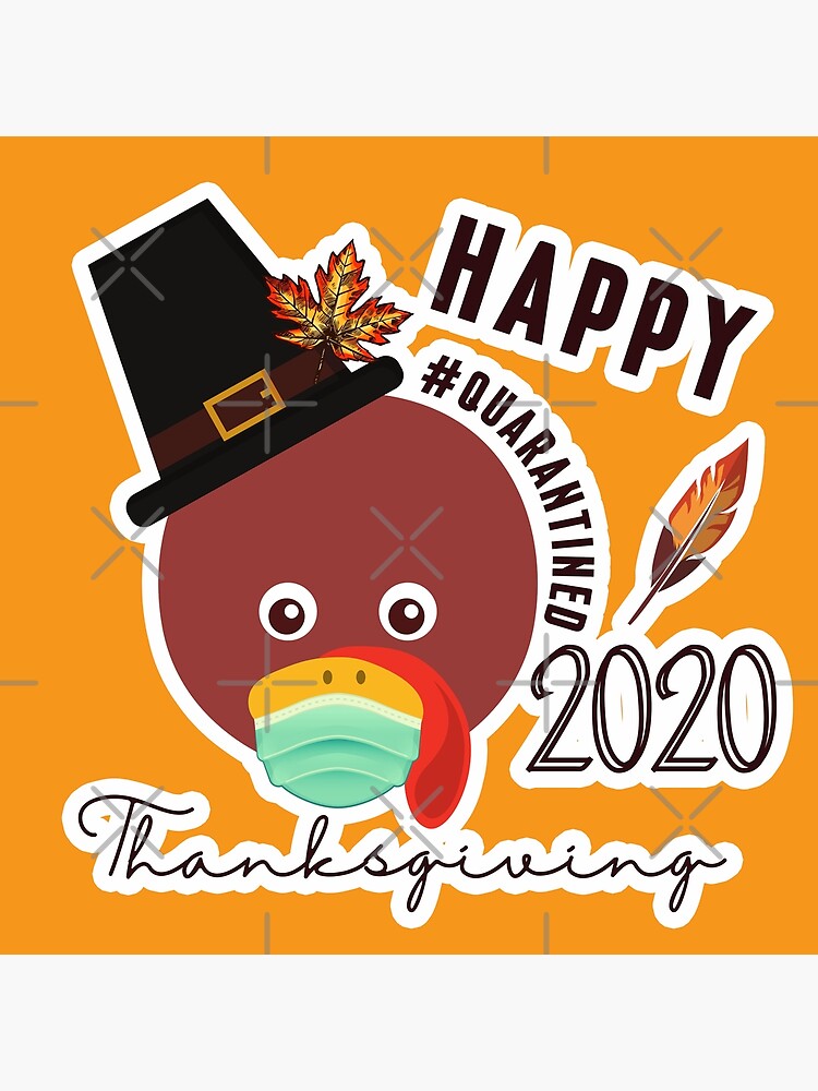 Carte De Vœux Joyeux Thanksgiving En Quarantaine Par Kongju Redbubble