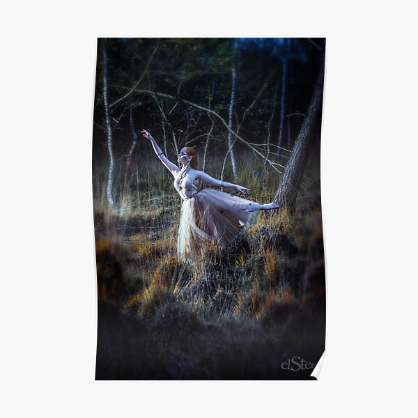 Ballerina in the heather Poster