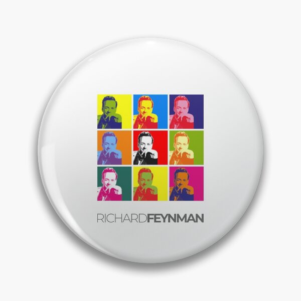 Item preview, Richard Feynman pop-art portrait poster designed and sold by CMYKStudio.