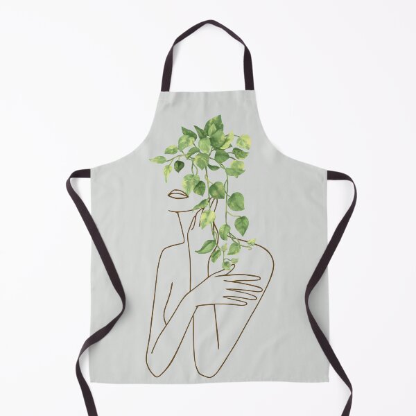 Item preview, Women Nude Body Leaves Nymph Line Art designed and sold by HerMindSpeaks.